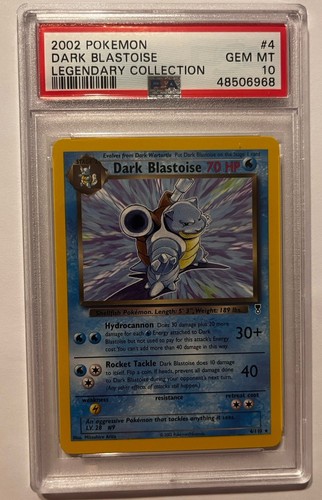 Pokemon Dark Blastoise Team Rocket Unlimited NON Holo Rare #20 PSA 10 Gem Mint