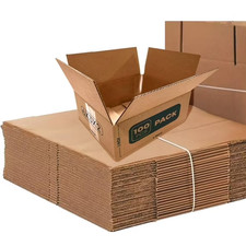 Cardboard Boxes 6"L x 3"W x 2"H Set of 100PCS | Corrugated Cardboard Box for Mai