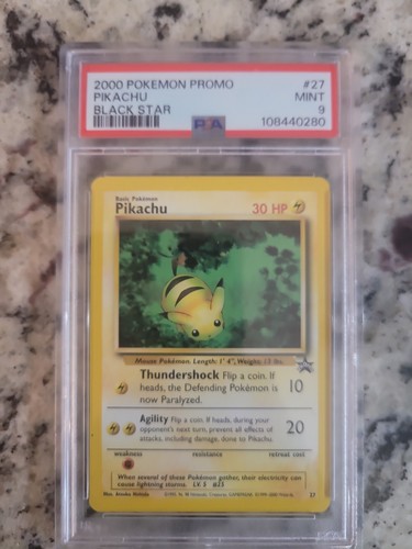 2000 pokemon promo Pikachu Black Star