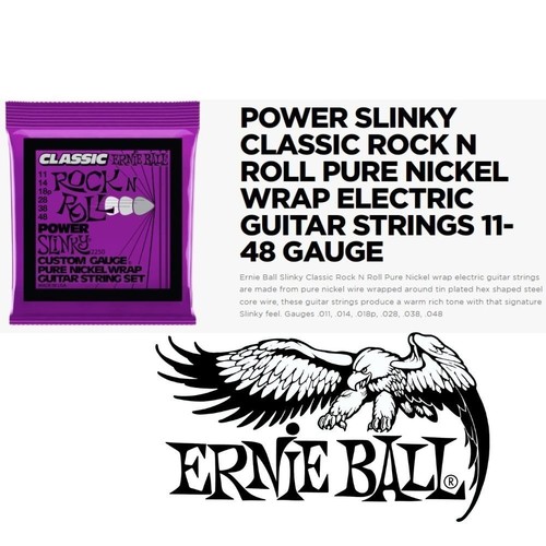 4 Sets Ernie Ball ROCK N' ROLL POWER Slinky 11-48 Pure Nickel Electric Guitar St - Picture 4 of 9