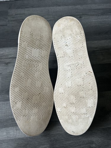 Scarpe da ginnastica Clarks Stanway stringate in pelle bianca UK 8 G EU 42 da uomo casual - Foto 4 di 14