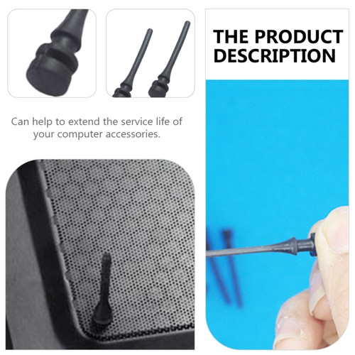 20 PCS Noise-proof Fan Glue Nails Cooling Mount Screws Computer Case - Afbeelding 3 van 12