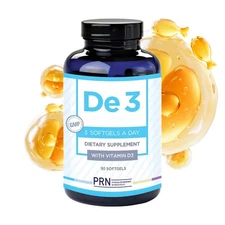 PRN De3 Dry Eye Omega Benefits Dietary Supplement With Vitamin D3 -90 Softgels