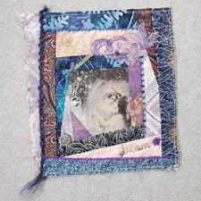 Handmade Mixed Media Whimsical Quilted Textile Victorian Art Collage Imagine