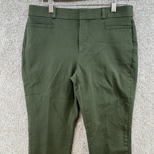 Banana Republic Women's Pants Size 8 Green Mid Rise Sloan Curvy Fit - Picture 2 of 11