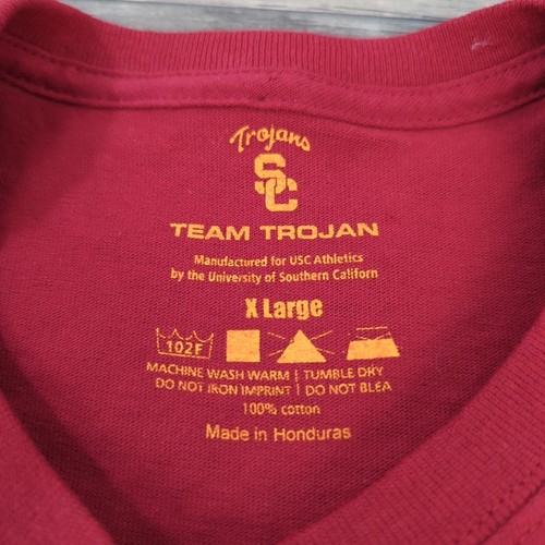 University of Southern California Trojans Football Herren Rot T-Shirt Herren XL Neu mit Etikett - Bild 6 von 11