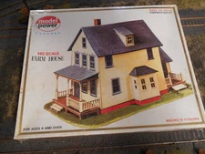 HO Model Power Farm House Unpainted Kit HP54