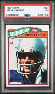 1977 TOPPS #177 STEVE LARGENT Rookie HOF PSA 7