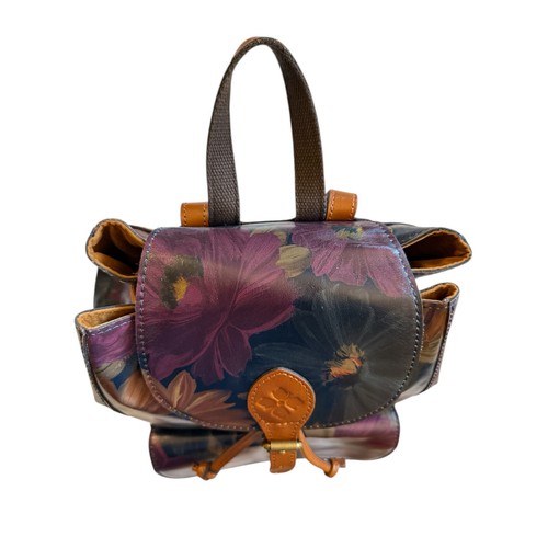Patricia Nash Leder Kordelzug Eimer Blumen Rucksack Handtasche weich gefüttert Taschen - Bild 5 von 16