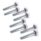 (8) Garage Door 2 NYLON ROLLERS 4 Stem 11 Ball Bearing Smooth Quiet Heavy Duty