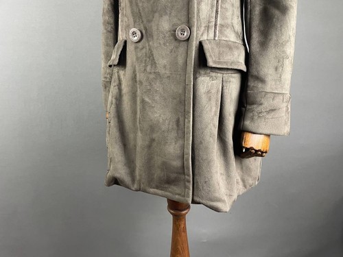 Desigual Womens Trench Coat Size 38 Gray Polyester Long Sleeve Long Jacket - Picture 7 of 11
