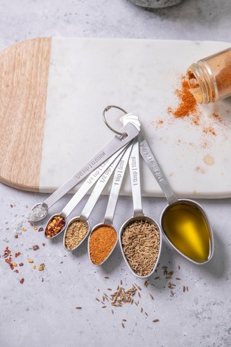 MasterClass Stainless Steel Measuring Spoon Set, 6 Pieces - Picture 6 of 9
