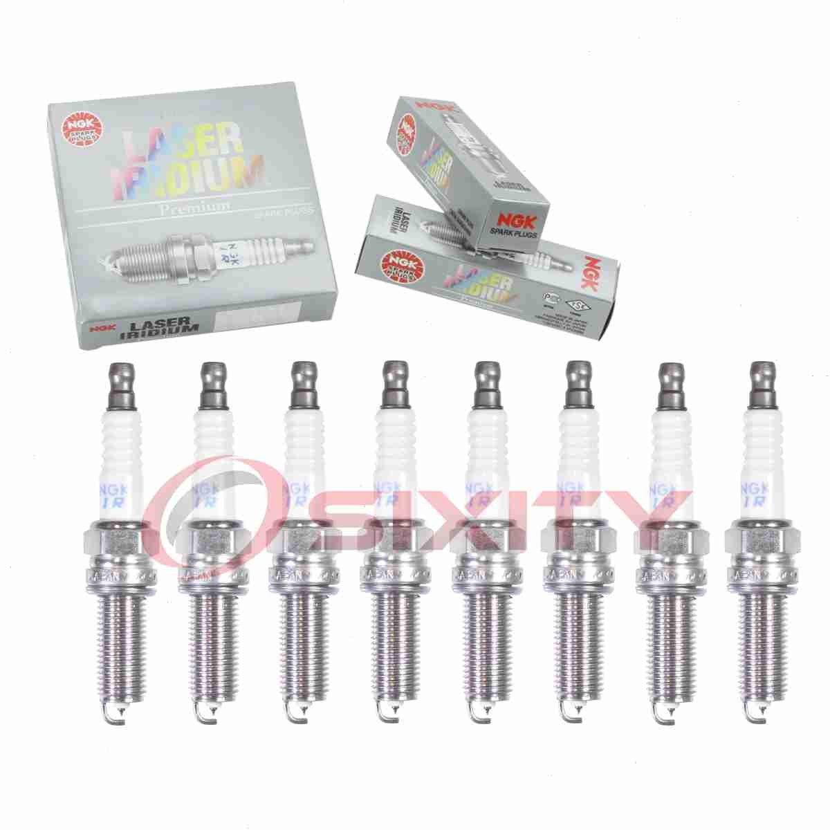 8 pc NGK 93819 ILKR8Q7 Laser Iridium Spark Plugs for Ignition Wire Secondary qp
