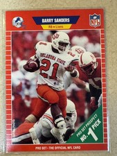 Barry Sanders 1989 Pro Set #494 Rookie RC Detroit Lions