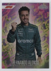 2024 Topps Finest Formula 1 Let's Go Chrome Fernando Alonso #LG-11