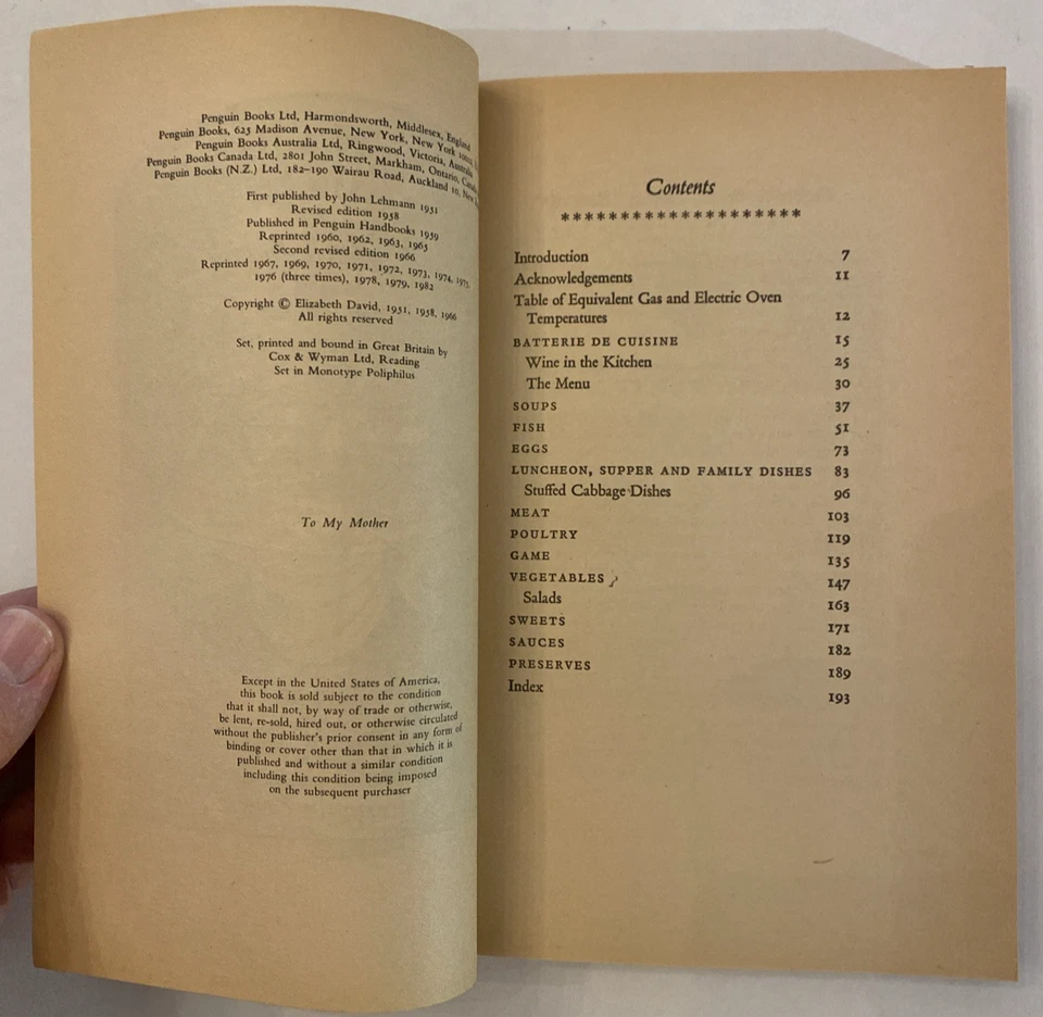 French Country Cooking Cookbook Elizabeth David 1980s Printed In Great Britain - Image 3 of 4