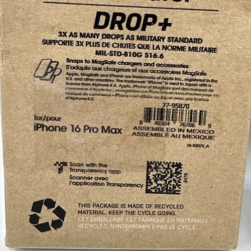 OTTERBOX Commuter Series Case for iPhone 16 Pro Max - Denver Dusk Purple - Picture 3 of 5