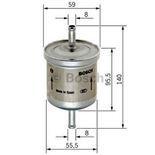 BOSCH Inspektionspaket Filtersatz für Citroën Xantia 1.8i 16V 2.0i 2.0 Turbo - Bild 6 von 12