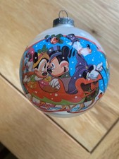 Schmid 1989 Walt Disney "Warm Winter Ride" Christmas Ornament 15th Limited Ed