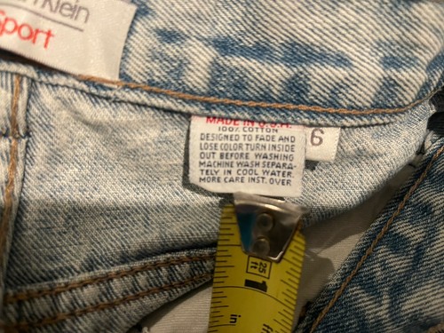 Vintage Calvin Klein 100% Cotton Made In USA Bumblebee Customized Woman’s Size 6 - Picture 10 of 11
