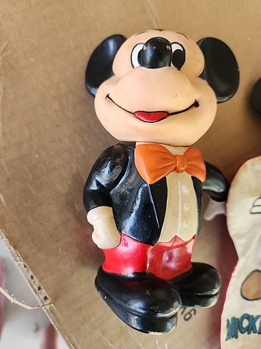 VINTAGE MICKEY MOUSE BANK AND HAND PUPPET - Picture 2 of 9