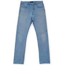 APC Jeans Mens 29 Selvedge Denim Light Wash Button Fly 30x33 Jean Standard