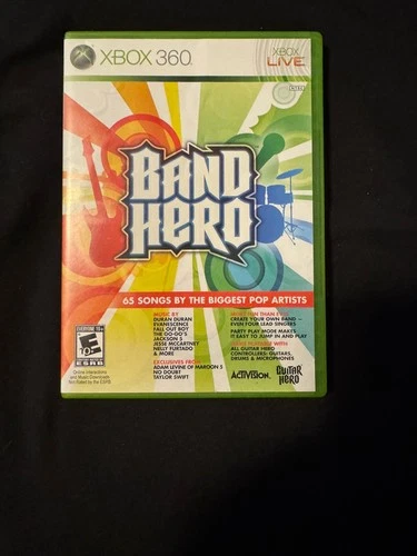 Band Hero (Microsoft Xbox 360, 2009) Tested And Working