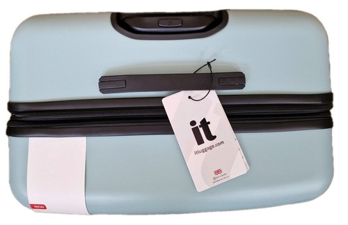 IT Luggage Wavelet 8 Wheel Hard Case 80.5cm Large Expandable Suitcase Blue Wash - Picture 8 of 10
