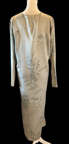 Anne Klein Silk Kaftan European Style Kimono Dress Maxi Tunic Robe Loungewear S - Picture 5 of 12