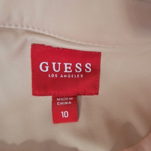 GUESS Teens Pink Faux Leather Jacket Size 10 - Picture 8 of 14