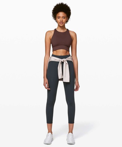 Lululemon Cherry Cola High Neck Medium Support Racerback Activewear Ignite Bra - Picture 10 of 11