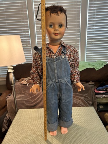 Vintage Child Boy Mannequin Doll Store Halloween 2ft 10” Eyes Open & Close - Picture 2 of 14