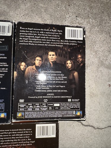 ANGEL DVD Series Seasons 1 2 3 4 5 Collection Series Vampires! 5 SET USED - Foto 10 di 12