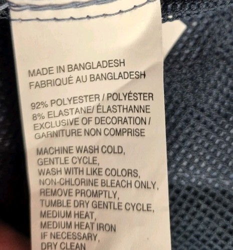 Neu ohne Etikett Izod Herrenshorts blau Chino Shorts Poly/Elasthan Größe 34 W 35" L9,5" - Bild 4 von 4