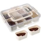  Snackschalen Wiederverwendbarer Snackbehälter Tablett Mit Deckel