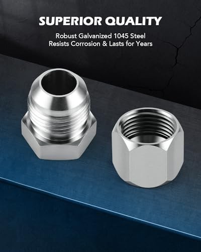 Hydraulic Cap & Plug Kit, ORFS & JIC Fittings, Steel, Sizes 4-16, Precision Thre - Picture 5 of 8