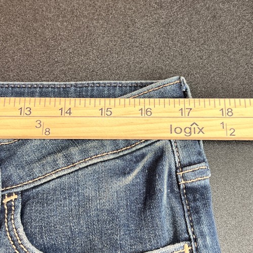 Hollister Ultra High Rise Super Skinny Blue Jeans Womens 17L Dark Wash Stretch - Picture 11 of 13