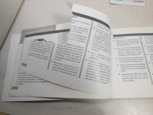 Manual de usuario y mantenimiento italiano Tata Xenon 2009 - Imagen 2 de 2