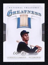 2017 Panini National Treasures Greatness Holo Silver /5 Roberto Clemente HOF