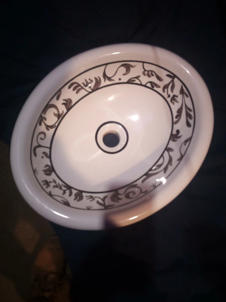 Buque Mansfield Monet, buque ovalado de 17" x 14" serie Signature pintado a mano... Foto 4 de 4