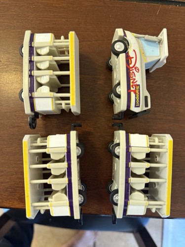 Disneyland Parks Parking Lot Tram Transport 4 Piece Set - Picture 6 of 6