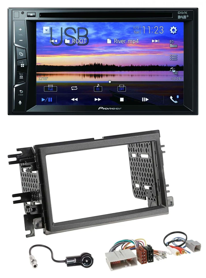 Pioneer Bluetooth 2DIN USB DVD DAB MP3 Autoradio für Ford Mustang F 150 04-09 - Bild 1 von 4