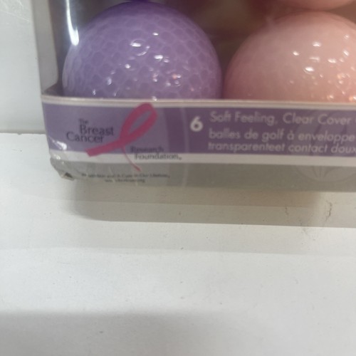Wilson Hope GOLF BALLS 3 Pink, 3 Purple NEW Clear Cover - Picture 2 of 3