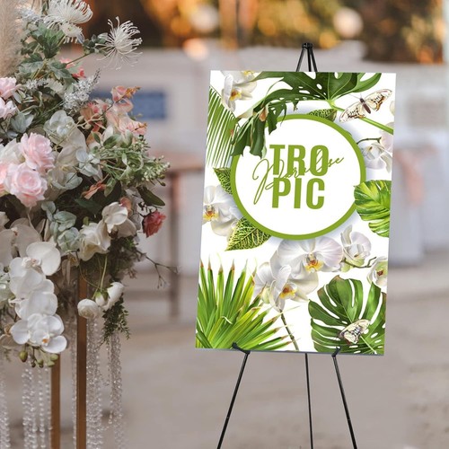 8PCS Black Easel Stand Set - Portable Wedding Sign Display - Picture 8 of 9