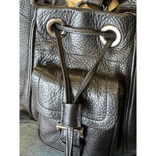 PRADA Vitello Daino Drawstring Leather Drawstring Bucket Bag - Picture 6 of 16