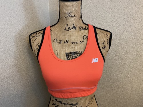 Sujetador deportivo para mujer New Balance mediano seco al rayo salmón/rosa - Usado en excelente condición - Imagen 2 de 11