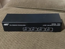 HRT Hall Research Technologies  Model Vs4A 4-Port VGA Switch Untested