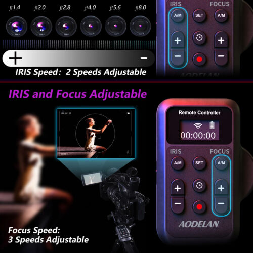 Wireless LANC 2.5mm Camcorder Remote Control for Sony Canon (Zoom,Focus,IRIS) - Picture 4 of 14