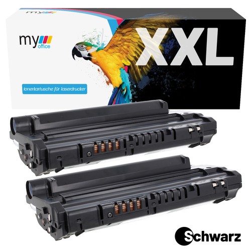 Toner x2 SCX-D4200 für Samsung SCX-4200 SCX4200R SCX4200F Schwarz MYOFFICE XXL - Bild 1 von 9