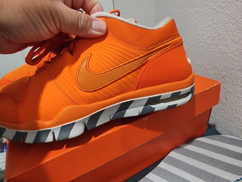 NIKE AIR TRAINER 1 MAX VINTAGE BOX SAFETY ORANGE ZEN GREY 371378-881 SIZE 10 - Picture 11 of 23